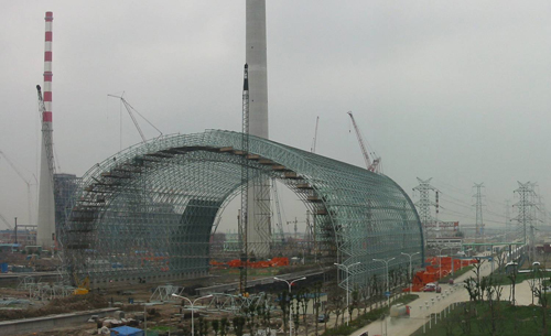 新鄭發(fā)電廠球形網(wǎng)架
